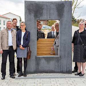 Georg Elser Denkmal auf dem Rathausplatz